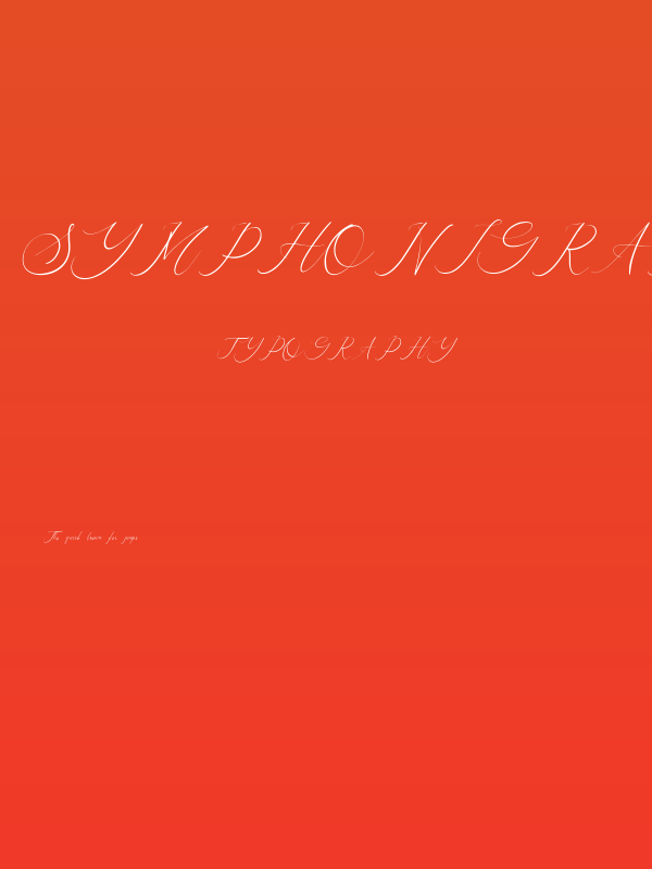 Symphonigraphy Poster