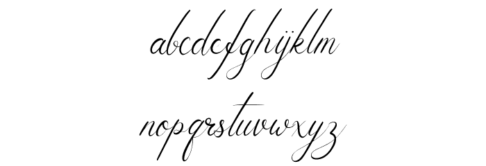 Symphonigraphy Font LOWERCASE