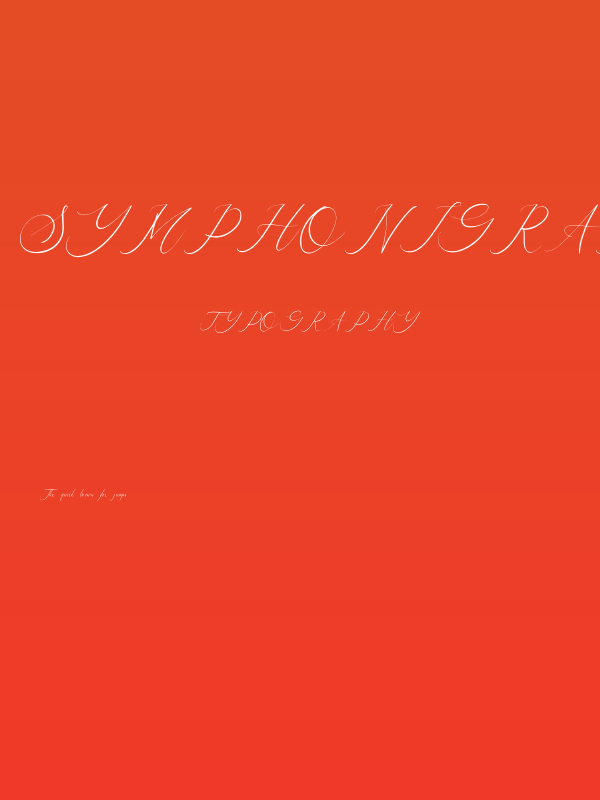 Symphonigraphy Poster