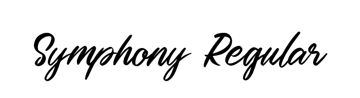 Symphony Regular  フリーフォントのダウンロード