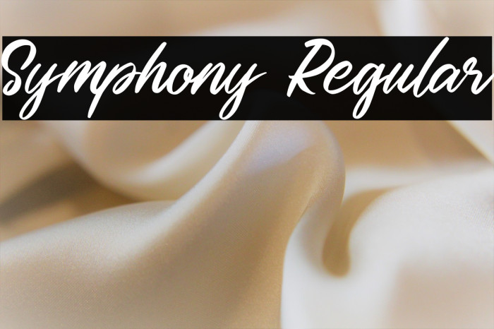 Symphony Regular Example 3