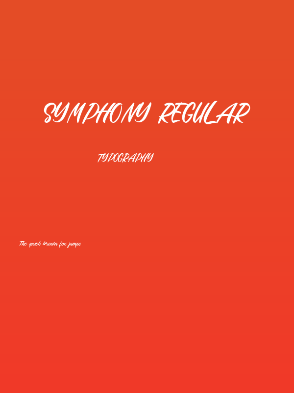 Symphony Regular Poster