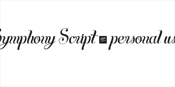 Symphony Script - personal use Logo