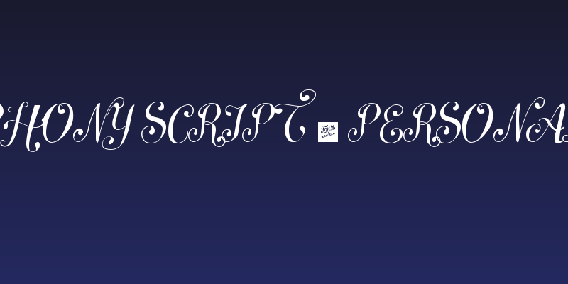 Symphony Script - personal use Social Header