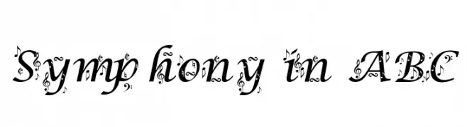 Symphony in ABC  font caratteri gratis