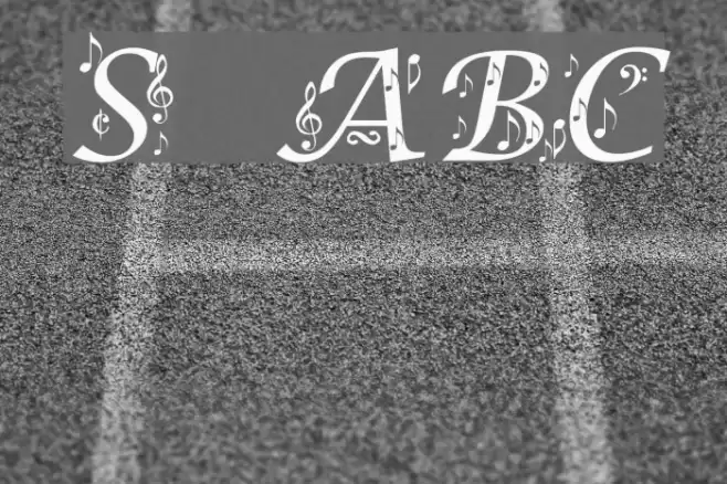 Symphony in ABC Font examples
