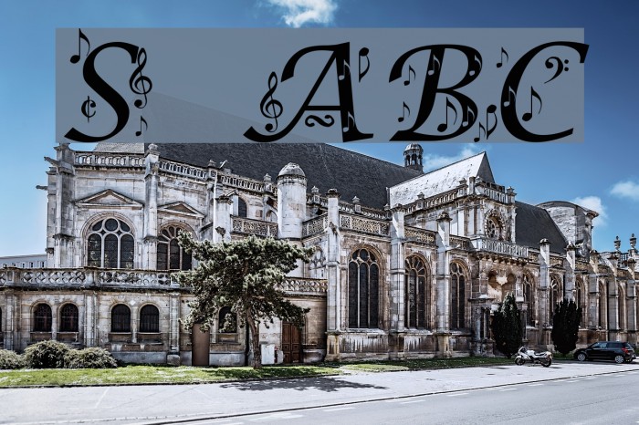 Symphony in ABC Font examples