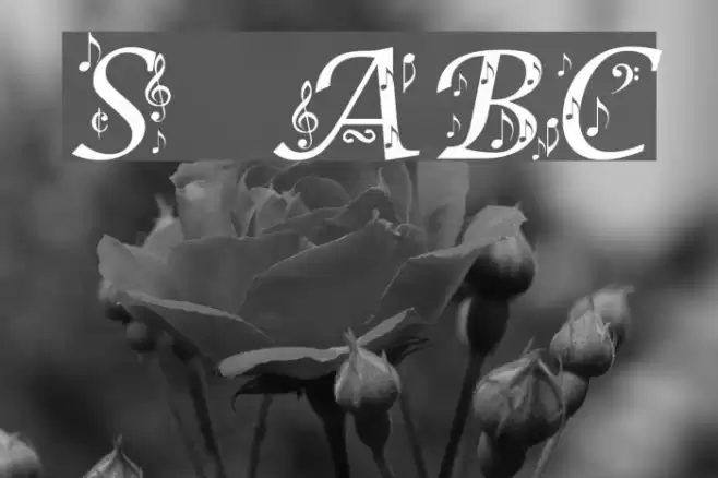 Symphony in ABC Font examples