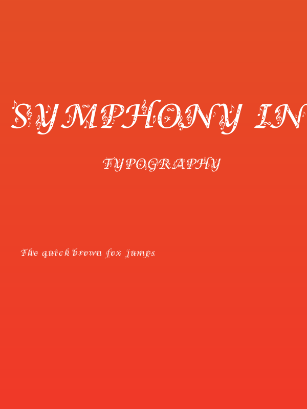 Symphony in ABC Poster