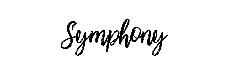 Symphony  フリーフォントのダウンロード