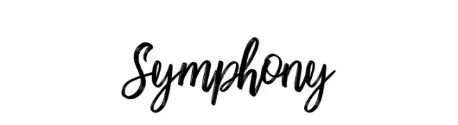 Symphony  フリーフォントのダウンロード