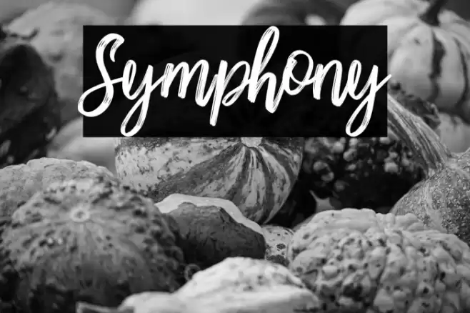 Symphony Font examples