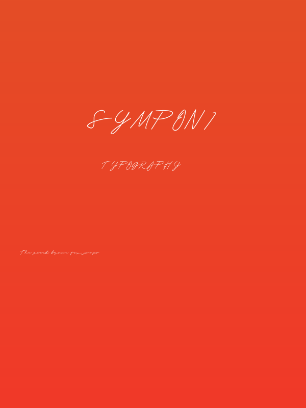 Symponi Poster