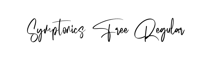 Symptonics Free Regular  Frei Schriftart Herunterladen