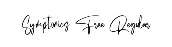Symptonics Free Regular  フリーフォントのダウンロード