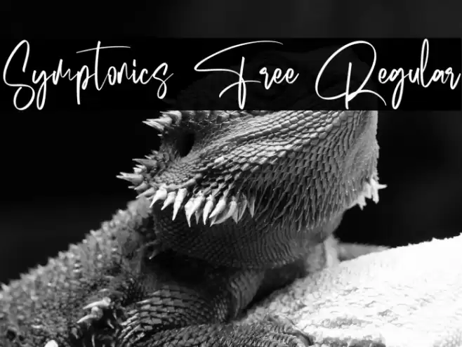 Symptonics Free Regular Font examples