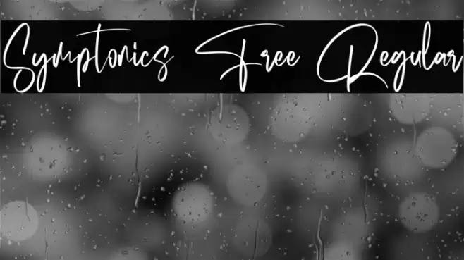 Symptonics Free Regular Font examples