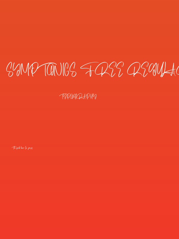 Symptonics Free Regular Poster