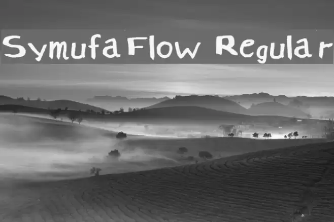 SymufaFlow Regular Font examples