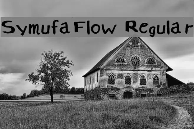 SymufaFlow Regular Font examples