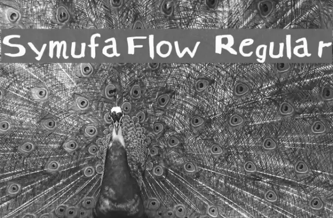 SymufaFlow Regular Font examples