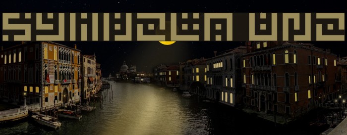 Symvola Uno Font examples