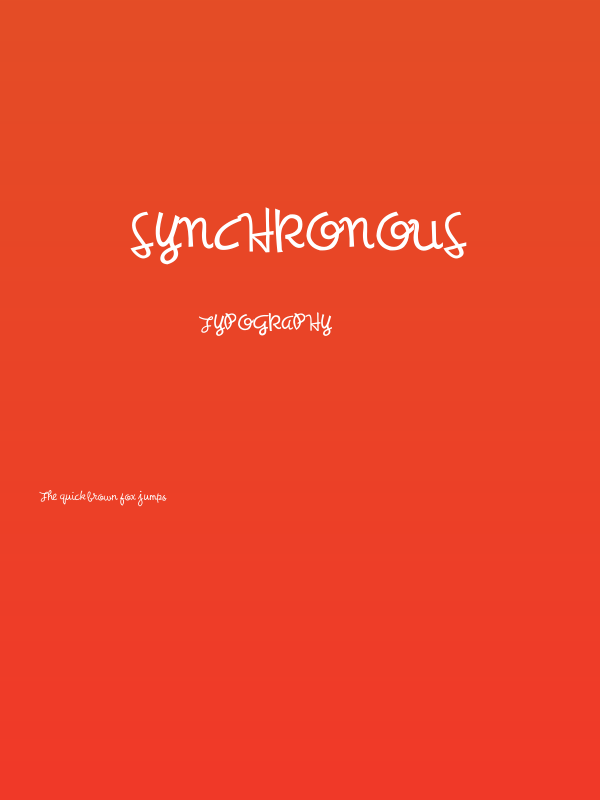Synchronous Poster