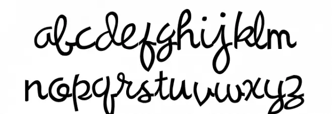 Synchronous Schriftart Kleinbuchstaben