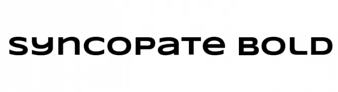 Syncopate Bold  Скачать бесплатные шрифты