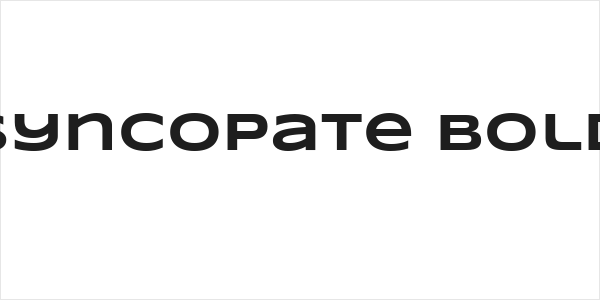 Syncopate Bold Logo