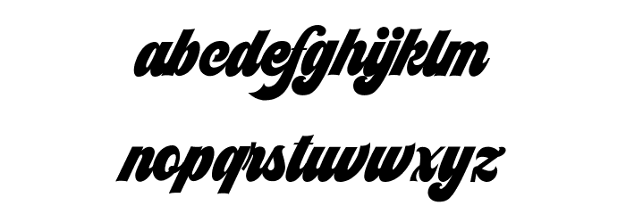 Syncrho Font LOWERCASE