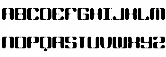 Syndrome BRK フォント 大文字
