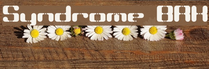 Syndrome BRK Font examples