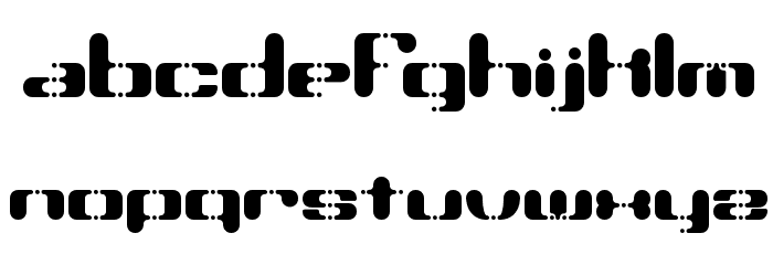 Syndrome BRK Font LOWERCASE