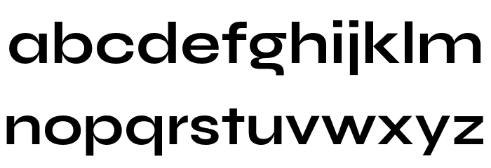Syne Bold Font LOWERCASE