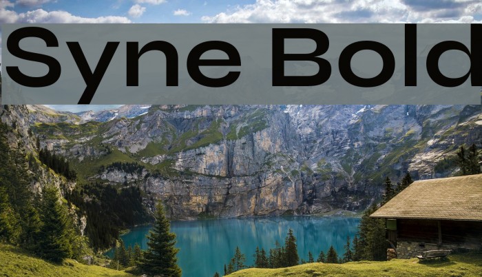 Syne Bold Font examples
