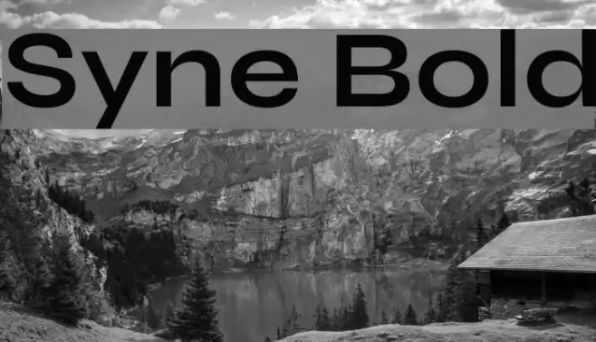 Syne Bold Font examples