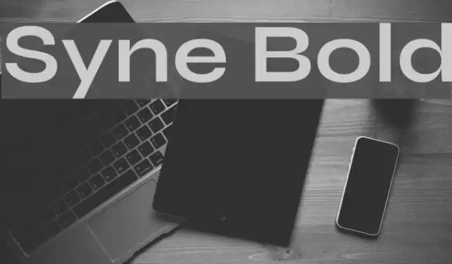 Syne Bold Font examples