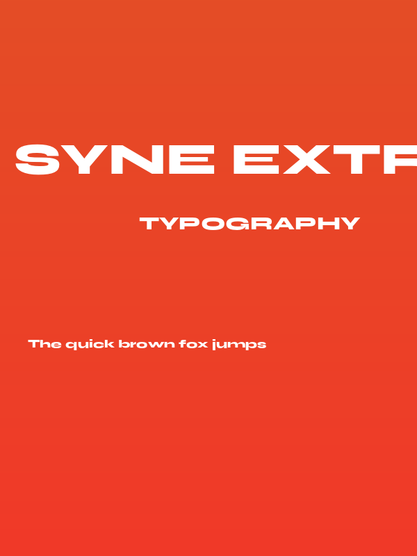 Syne Extra Poster