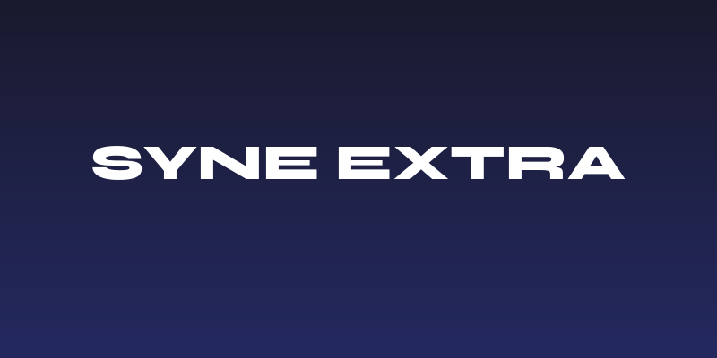Syne Extra Social Header
