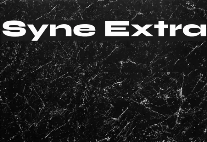 Syne Extra Font examples