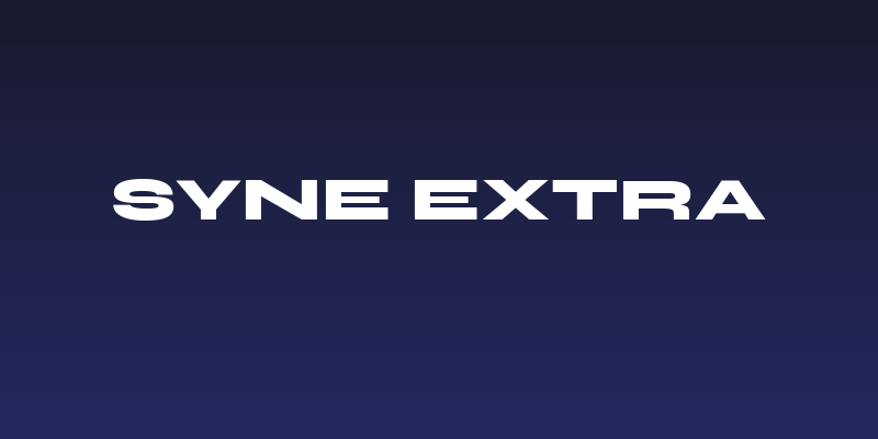 Syne Extra Social Header