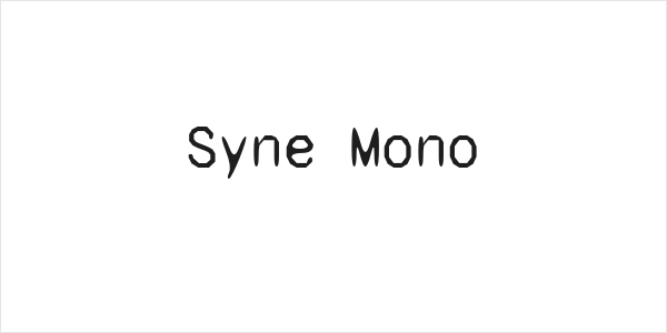 Syne Mono Logo