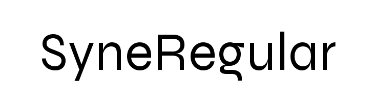 Syne Regular  नि: शुल्क फ़ॉन्ट्स डाउनलोड