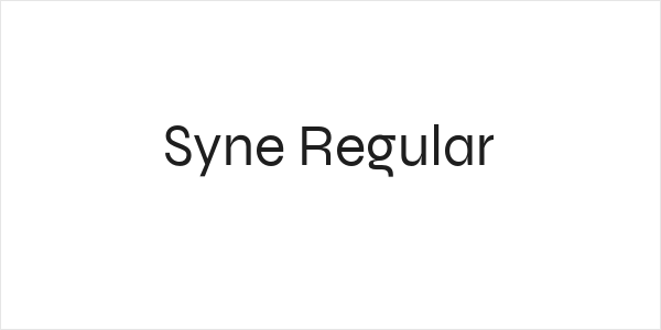 Syne Regular Logo