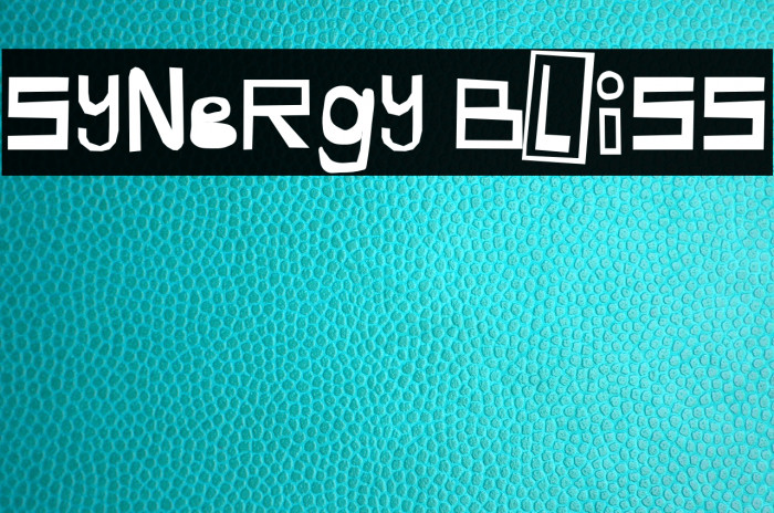 Synergy Bliss Font examples