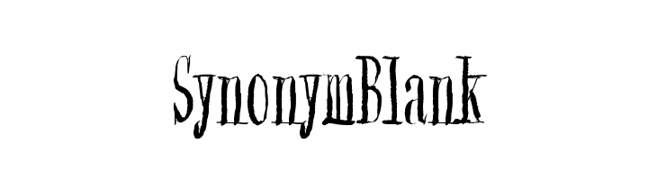 Synonym Blank  Fuentes Gratis Descargar