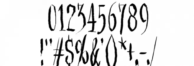 Synonym Blank Font OTHER CHARS