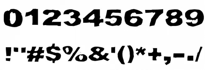 Syntax Error Font OTHER CHARS