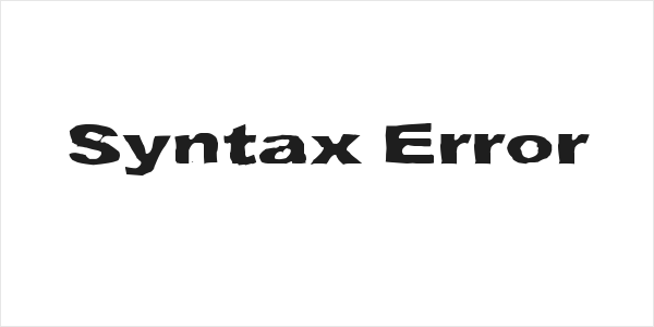 Syntax Error Logo